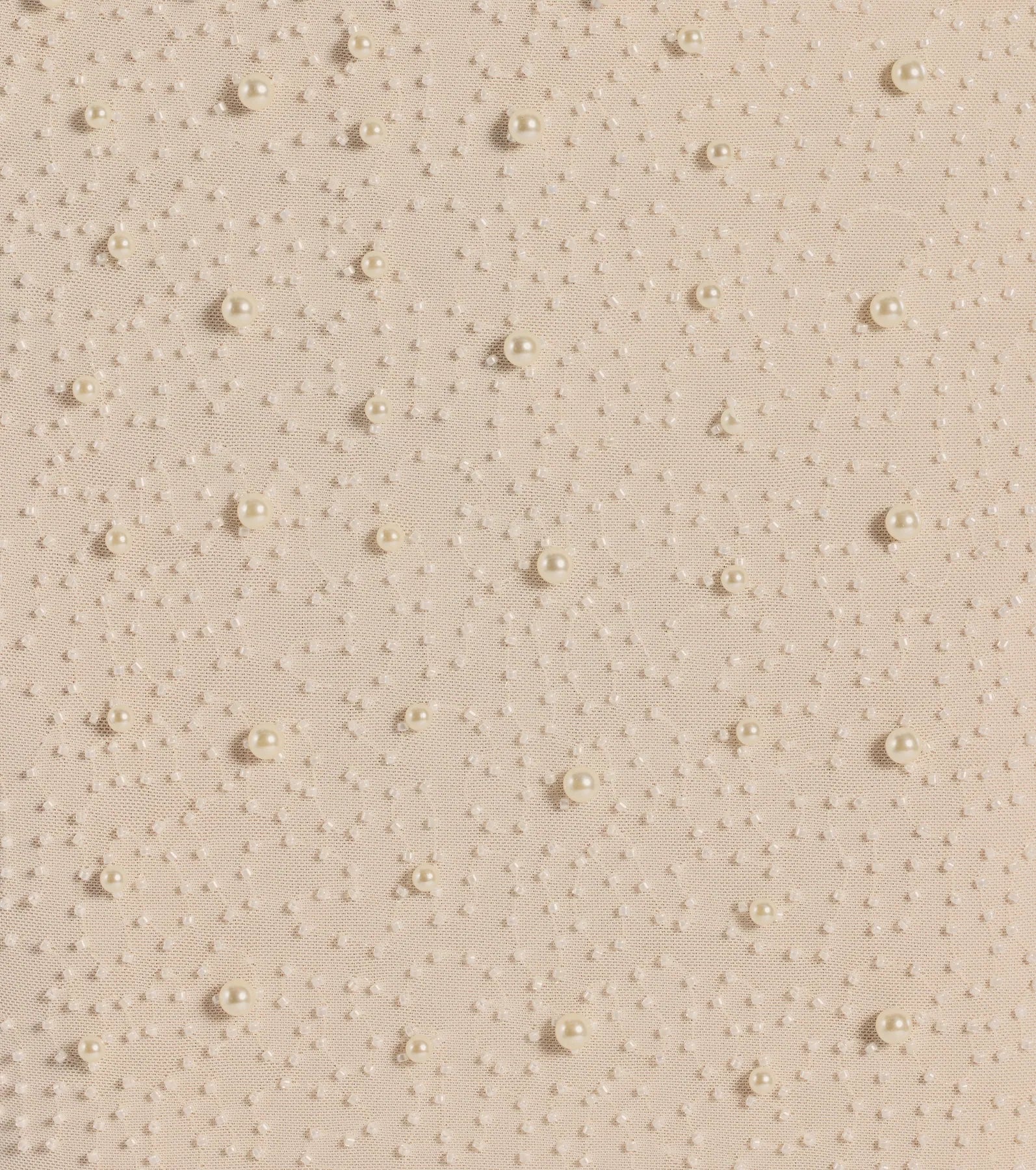 Delicate Glam Faux Pearl Sleeveless Mini Dress - Image 4