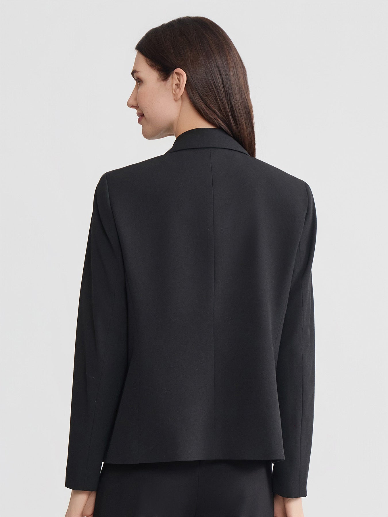Faux Double Breasted Jacket, Polished Bi-Stretch - Image 4