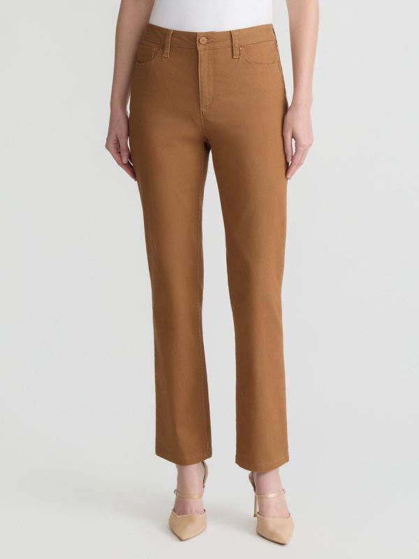 Plus Lexington Straight Leg Jeans, Caramel