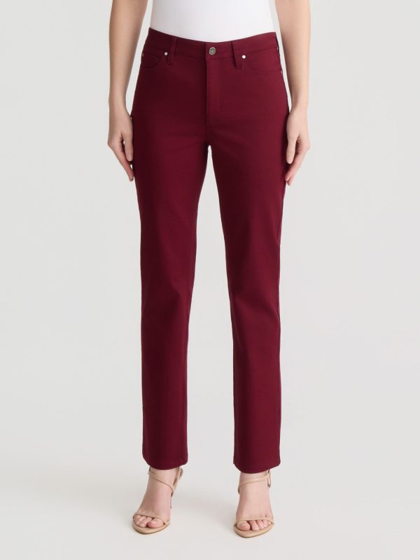 Lexington Straight Leg Jeans, Classic Wine