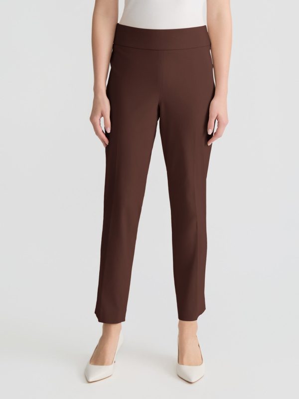Pull-On Straight Ankle Pant, Stretch Twill