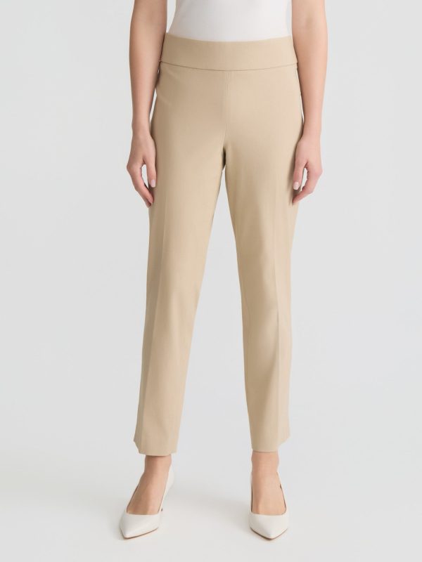 Pull-On Straight Ankle Pant, Stretch Twill