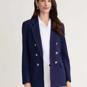 Faux Double Breasted Jacket, Modern Compression