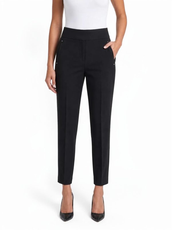 High-Rise Straight Leg Ankle Pants, Modern Compression