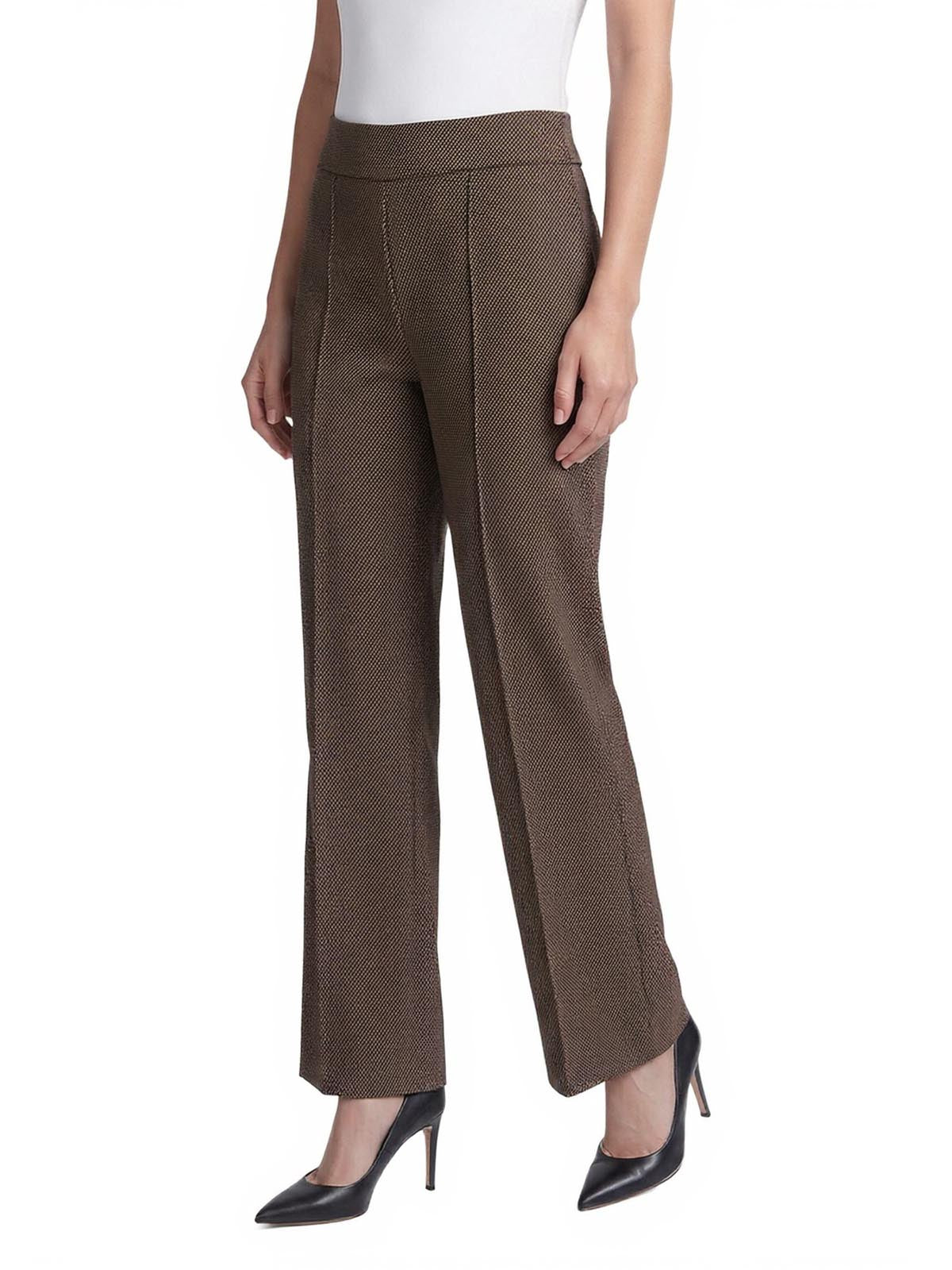 High Rise Wide-Leg Pants, Houndstooth - Image 2