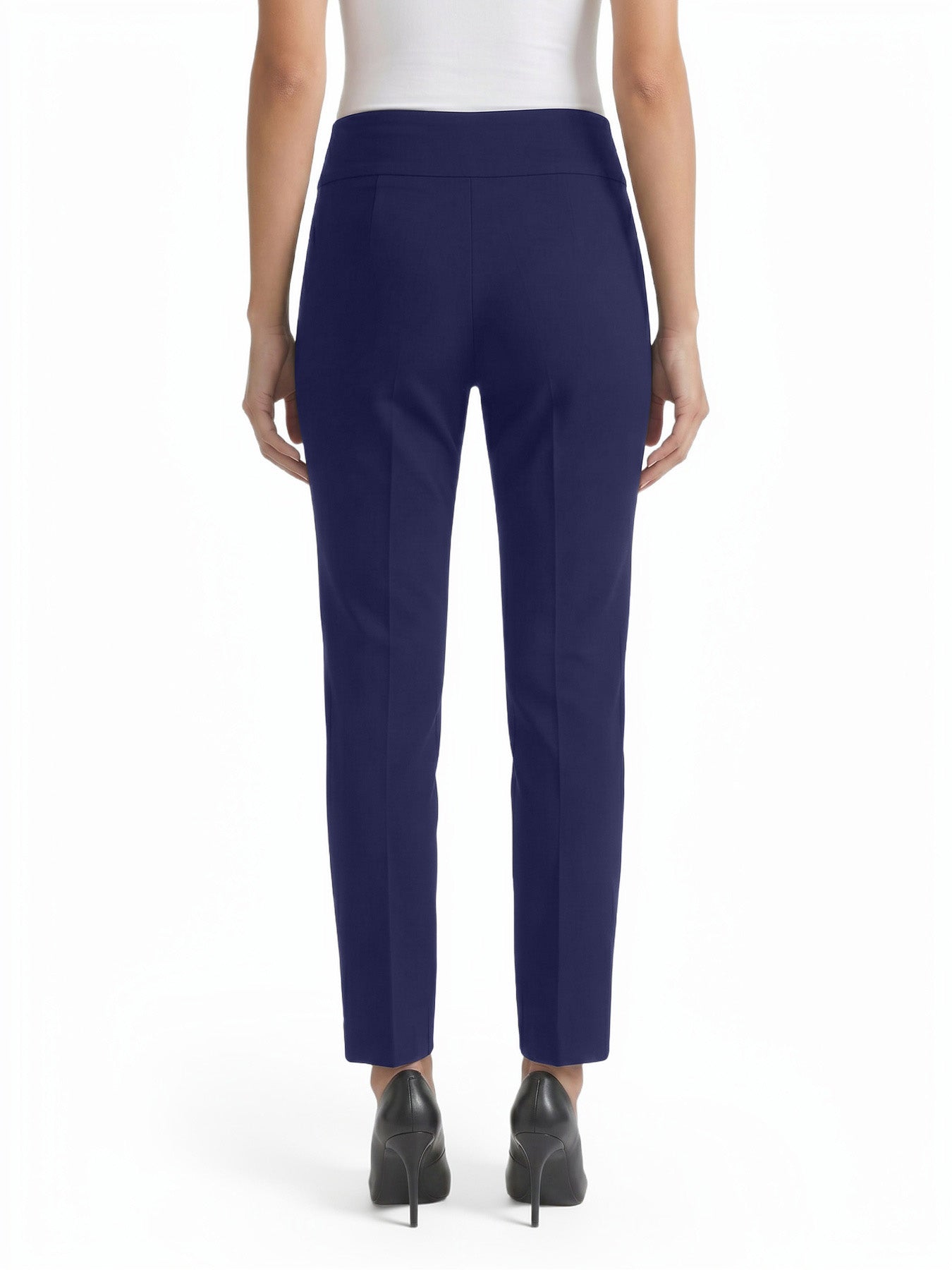 Petite Pull-On Pintuck Pants, Serenity Knit - Image 3
