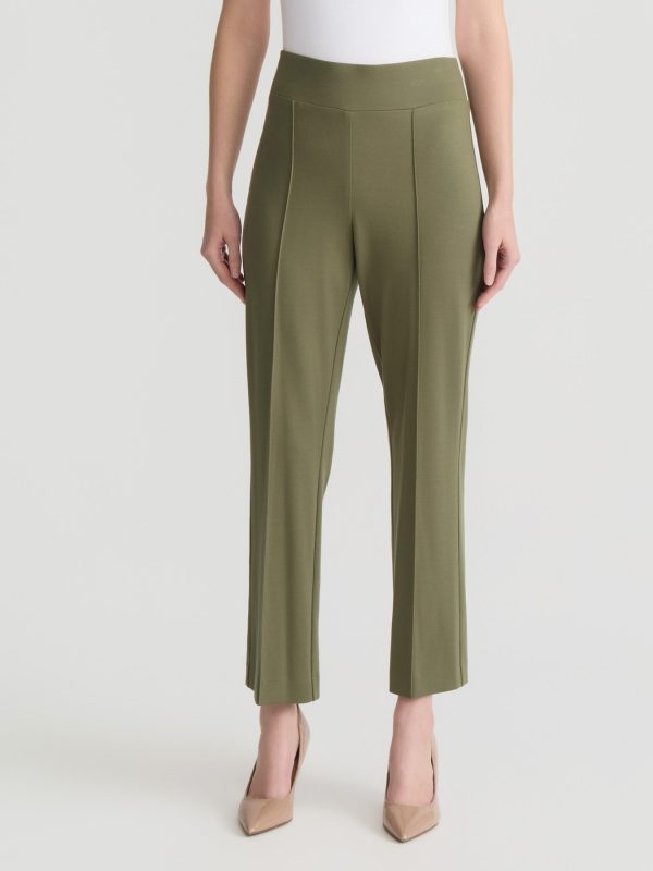 Plus Pull-On Pintuck Pants, Serenity Knit