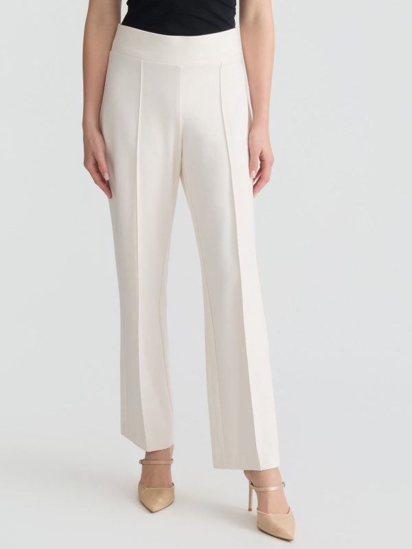 Petite Pull-On Pintuck Pants, Serenity Knit